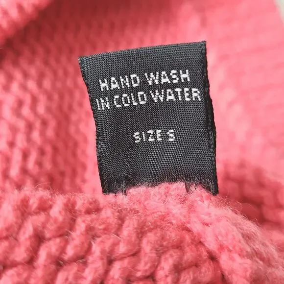 Manrico NEW Cashmere Sleeveless Sweater Pink Mock Neck Womens Size Small NWOT